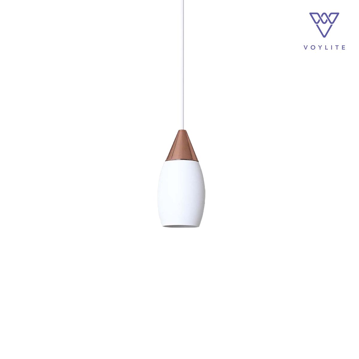 Icono White LED Mini Pendant Light