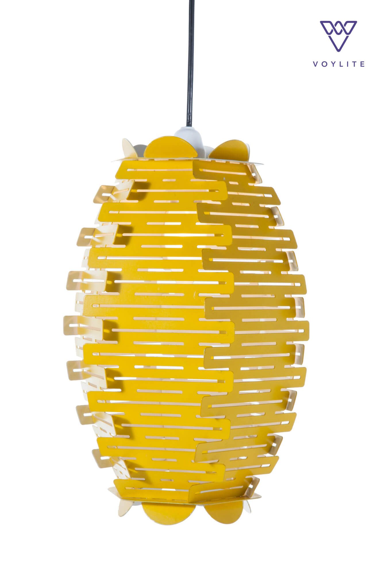 Bee-Hive Yellow Hanging Lamp