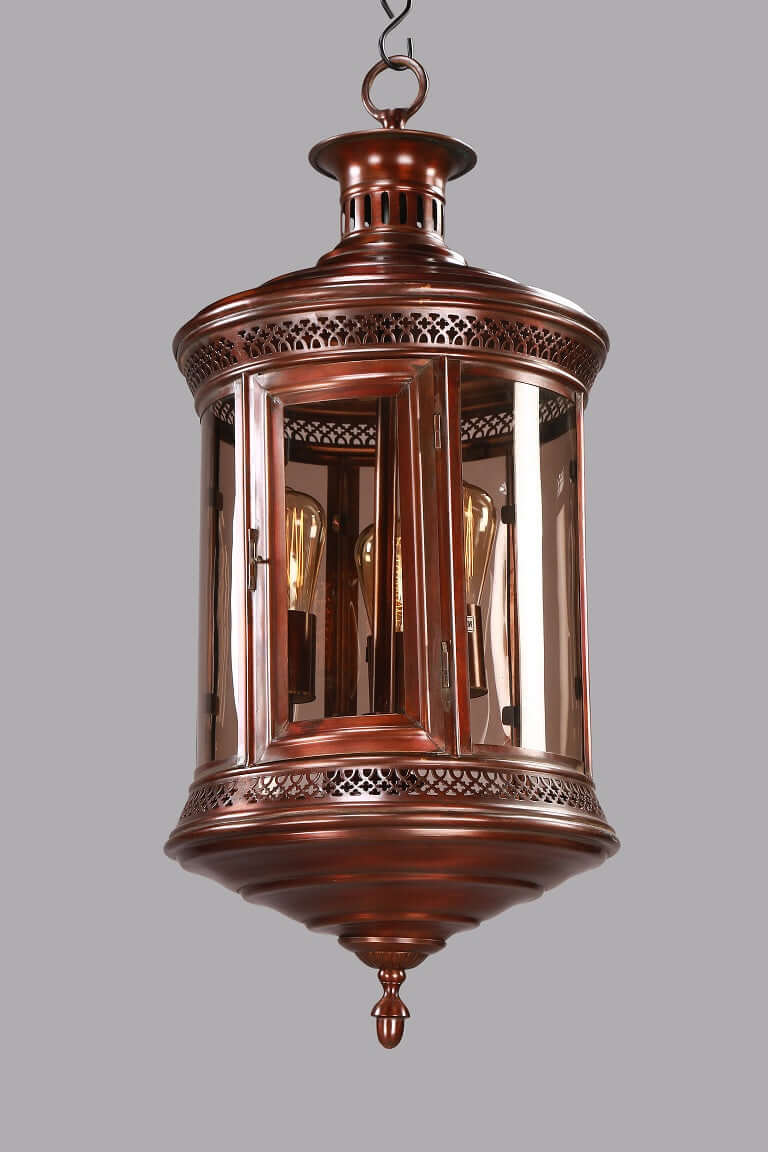 Copper Lantern Pendant Lamp